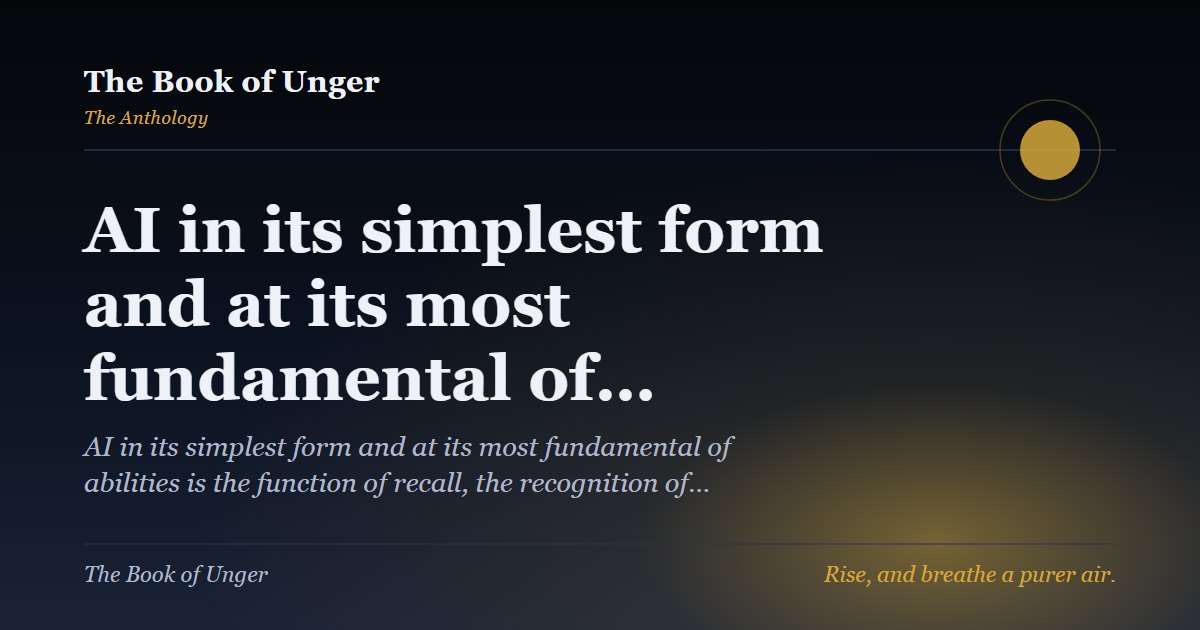 AI in its simplest form and at its most fundamental of…