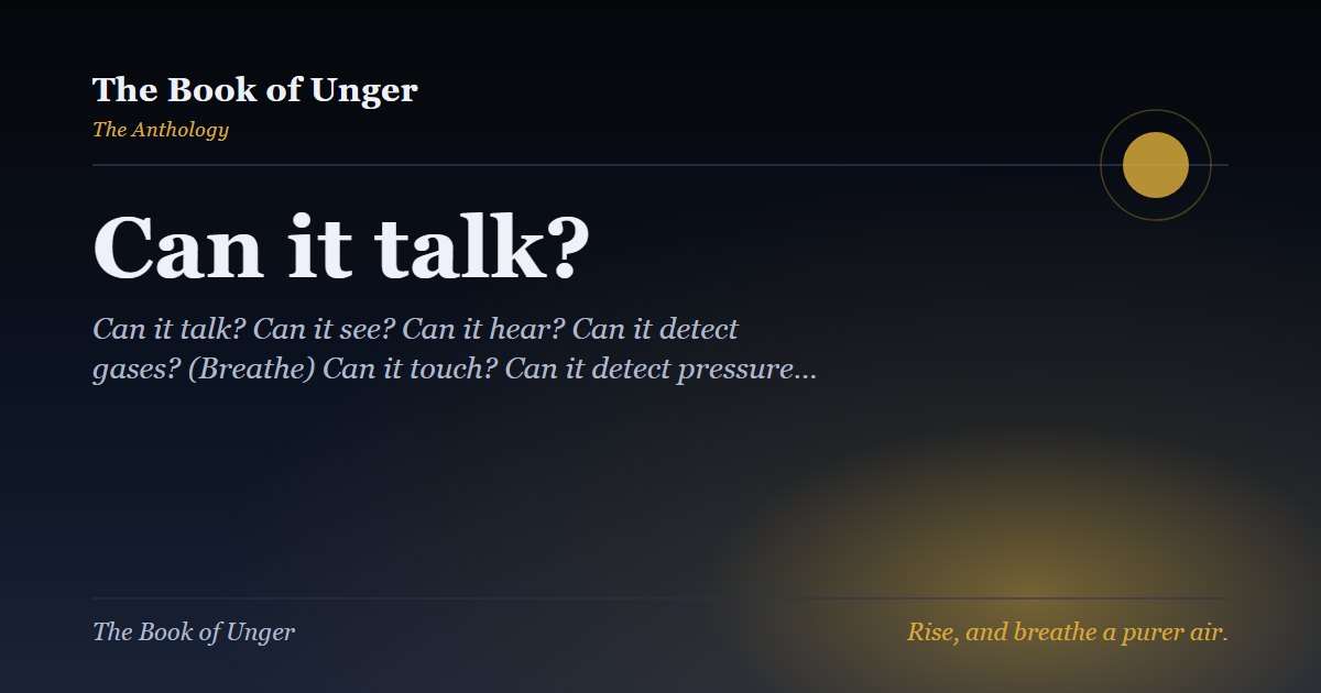 Can it talk?