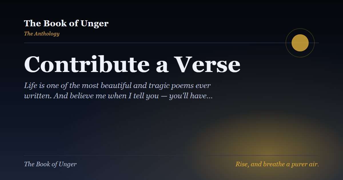 Contribute a Verse