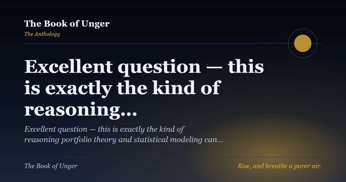 Excellent question — this is exactly the kind of reasoning…