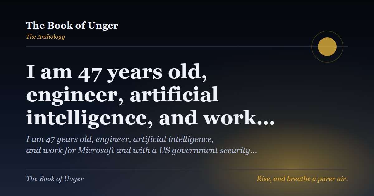 I am 47 years old, engineer, artificial intelligence, and work…
