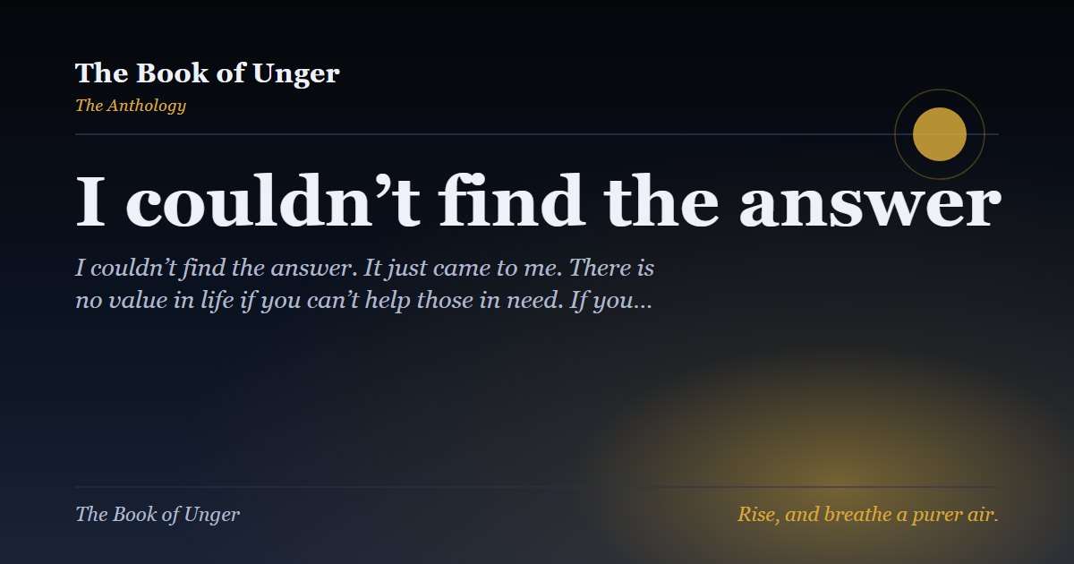 I couldn’t find the answer