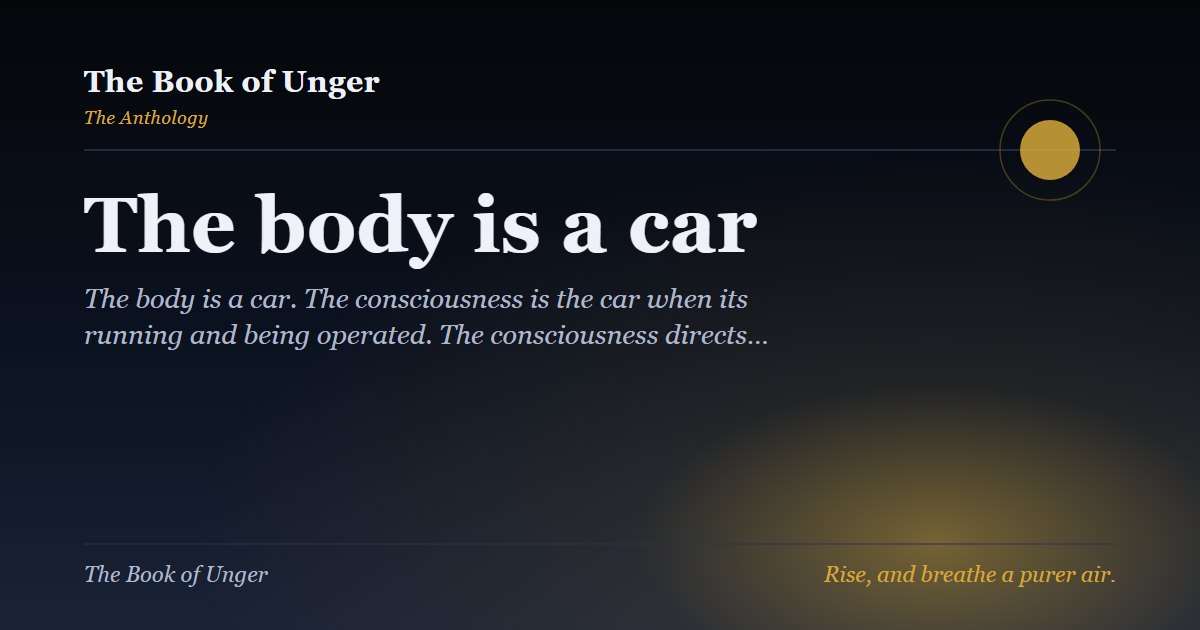 The body is a car