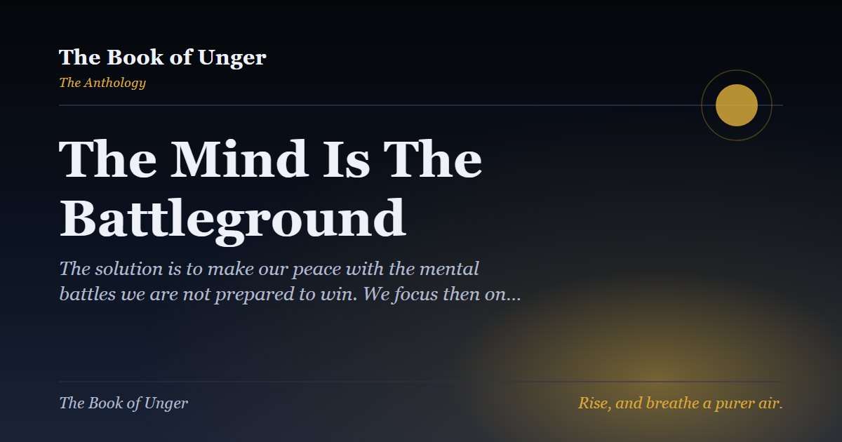 The Mind Is The Battleground