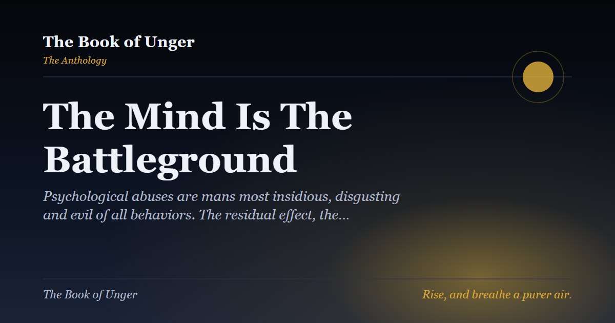 The Mind Is The Battleground