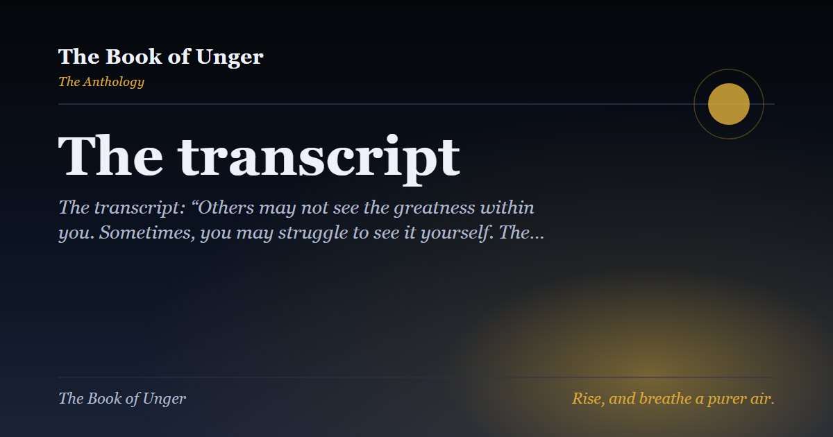 The transcript