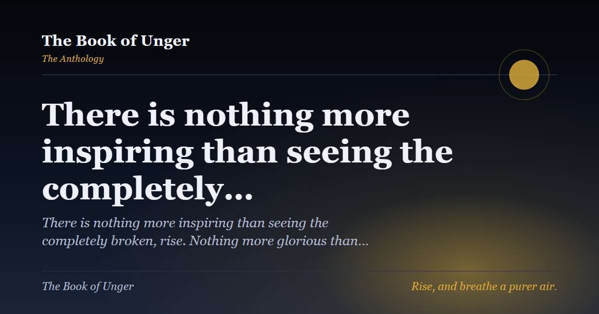 There is nothing more inspiring than seeing the completely…