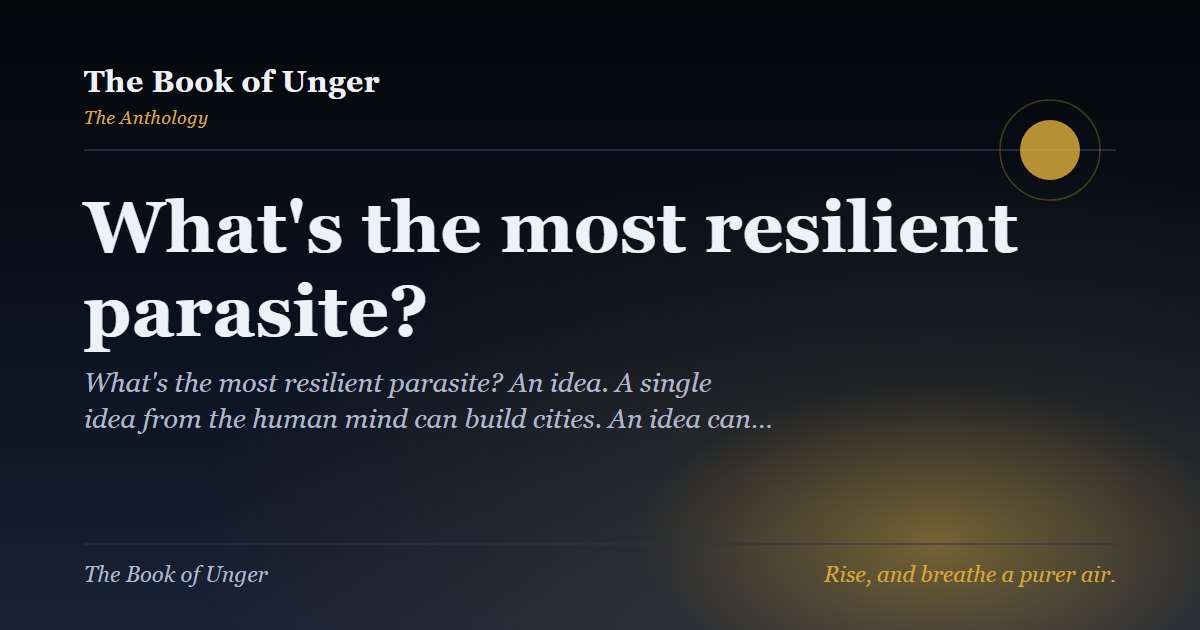 What's the most resilient parasite?
