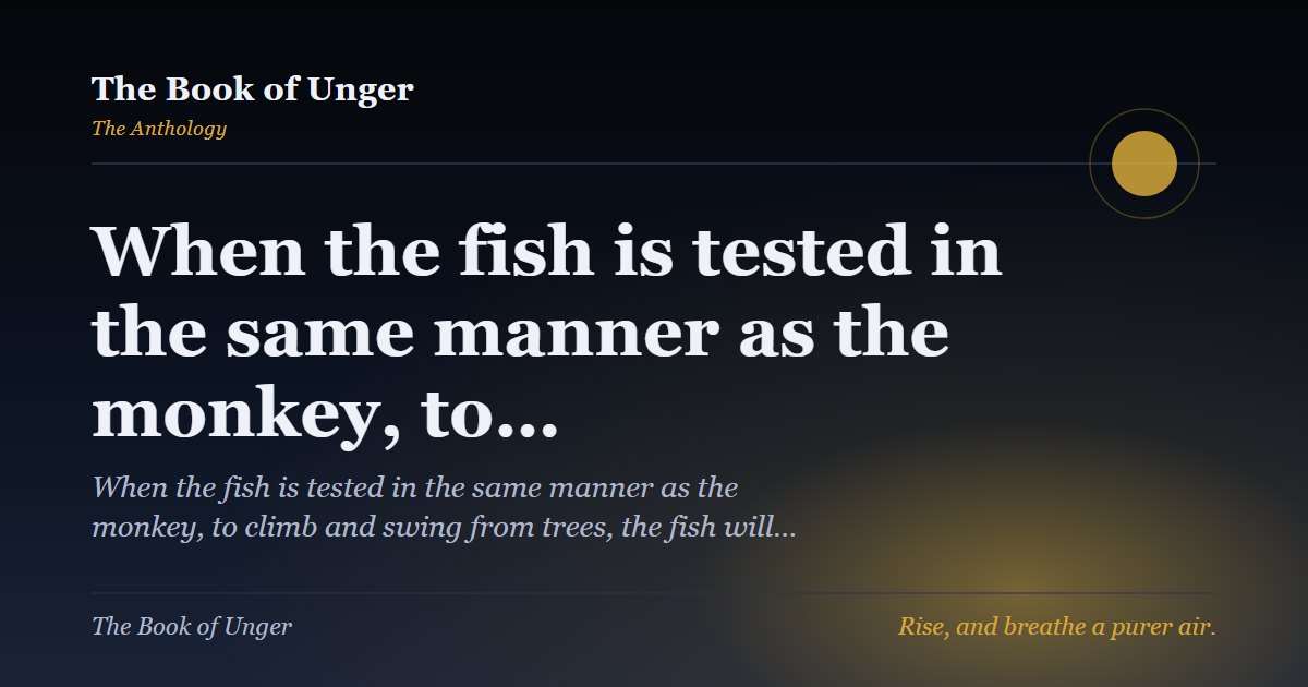 When the fish is tested in the same manner as the monkey, to…
