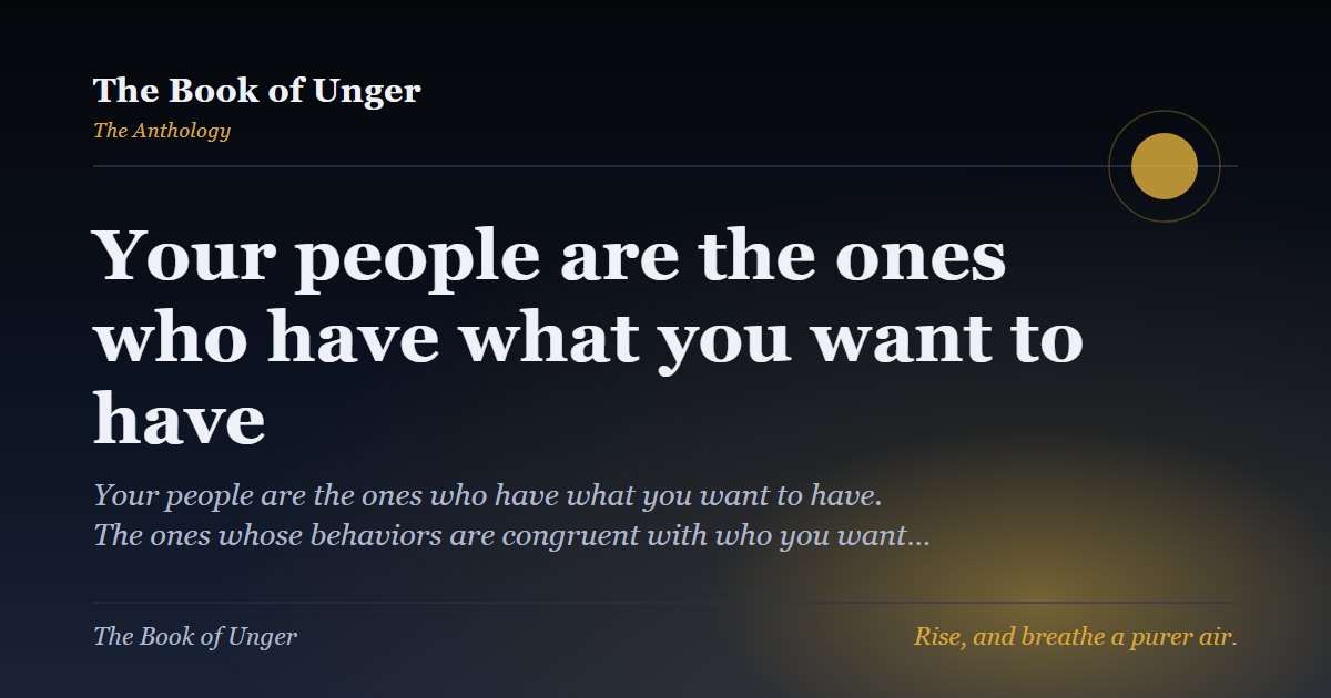 Your people are the ones who have what you want to have